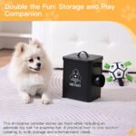 Dog Food Storage Container With Dog Ball Toy, Metal Pet Food Storage Containers,Cat Food Storage Container With Spoon & Cute Desiccant - Image 6