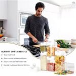 6pcs Set Easy Lock Food Storage Containers For Flour And Sugar Storage - Image 5