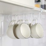 Mug Cup Hanger Bathroom Kitchen Organizer Hanging Rack Holder - Image 5