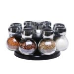 Rotary Seasoning Storage Spice Bottle Rack Kitchen Salt and Pepper Cruet Condiment Set Containers for Spices - Image 4