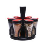 Rotary Seasoning Storage Spice Bottle Rack Kitchen Salt and Pepper Cruet Condiment Set Containers for Spices - Image 6