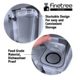 SET OF 4 AIR TIGHT STORAGE CONTAINERS CEREAL FOOD DRY KITCHEN PATRY DISPENSER - Image 5