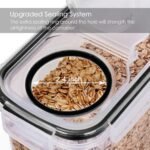 SET OF 4 AIR TIGHT STORAGE CONTAINERS CEREAL FOOD DRY KITCHEN PATRY DISPENSER - Image 6