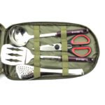 8pcs Camp Kitchen Cooking Utensil Set Travel Organizer Grill Accessories Portable Compact Gear For BBQ Camping Hiking - Image 3
