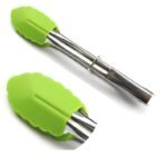 Silicone Kitchen Cooking Salad Utensils BBQ Clip Stainless - Image 3