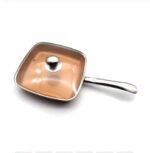 Non-stick Copper Frying Pan with Ceramic Coating and Induction cooking,Oven & Dishwasher safe 10 & 8 Inches - Image 3