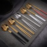 Cutlery Knife Fork Spoon Dinnerware Set With Box Household Dinner Tools - Image 2