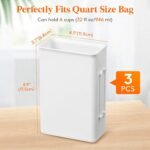 Freezer Soup Containers 3 Pack - 946ml Meal Prep Molds & Food Organizer Storage For Soup, Juice, Leftovers - Image 6