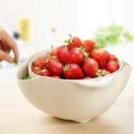 Kitchen Laundry Organizer Thickening Home Kitchen Plastic Rice Friut Bowl Washing Rice Sieve Basin Washing Basket - Image 2