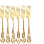 Stainless Steel Cutlery Spoon West Dinnerware Set Gold Plated - Image 4