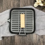 Camping Cookware Cast Iron Steak Skillet Folding Pan - Image 4