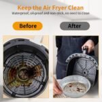 Non-stick Aluminum Foil Liners Air Fryer Disposable Paper Liner Oil-proof Steaming Basket Kitchen Tool BBQ Drip Pan Tray - Image 5