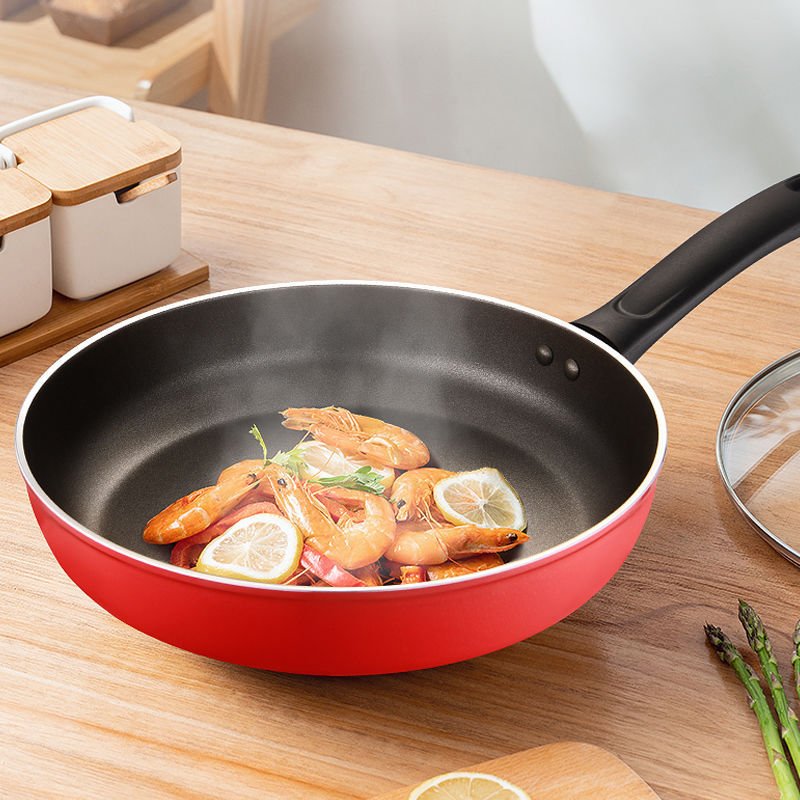 7de1a9c0-671e-48e1-8b60-6e156f09257b.jpg Household Simple Fashion Flat Non-Stick Frying Pan - Image 1