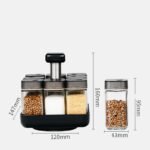 Spice Jar Glass Organizer Pepper Seasoning Container Kitchen - Image 6