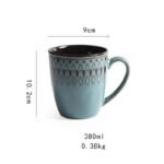 Ceramic Bowls Plates Cups Tableware Set Retro Household - Image 5