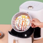 Non-stick Aluminum Foil Liners Air Fryer Disposable Paper Liner Oil-proof Steaming Basket Kitchen Tool BBQ Drip Pan Tray - Image 8