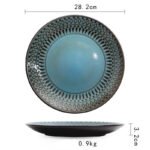 Ceramic Bowls Plates Cups Tableware Set Retro Household - Image 2